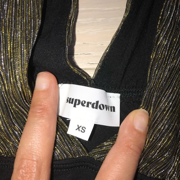 Superdown | Niko Deep V Bodysuit | XS - Picture 7 of 9